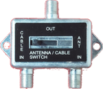 Selector manual antena o cable